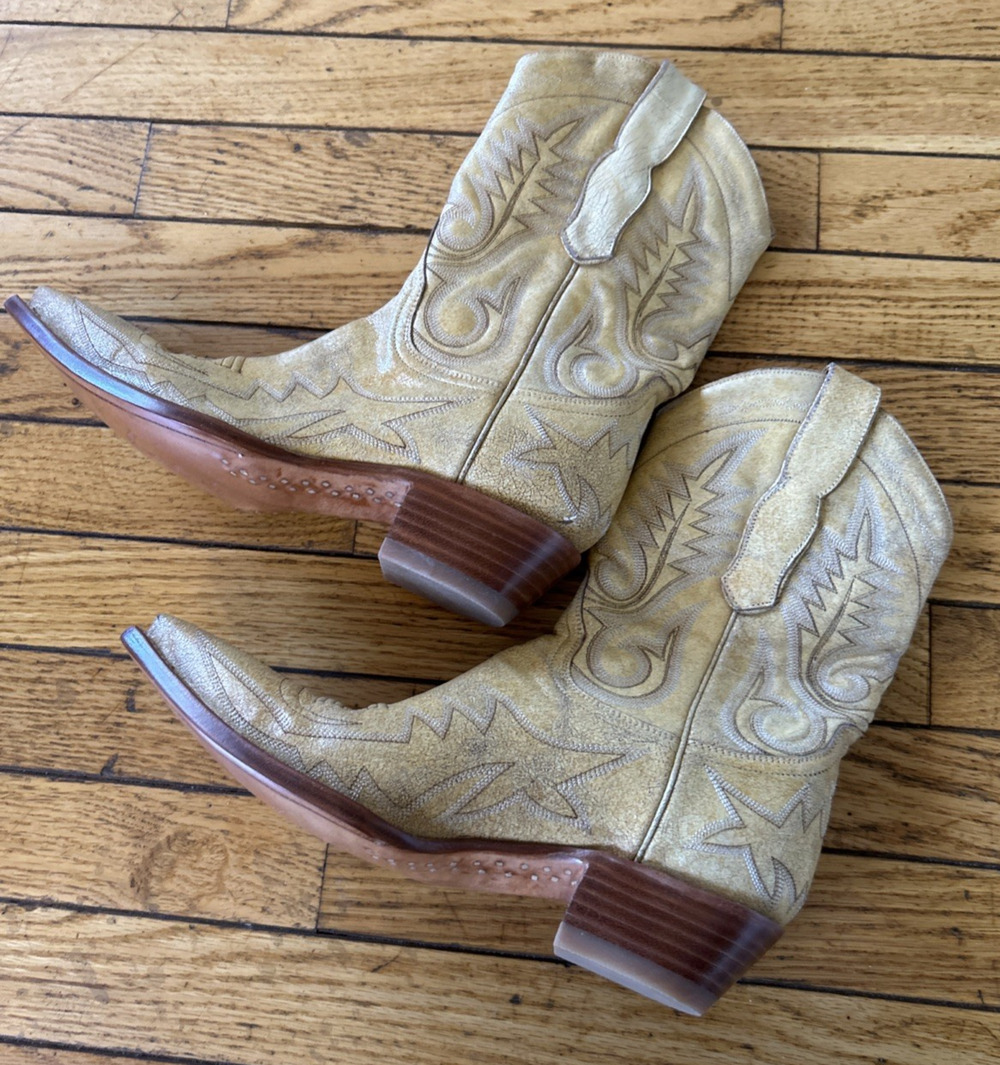 OLD GRINGO Saddle HONEY Tan SNIP TOE Elvis EAGLE Western TEXAS Boots Size 8 NEW